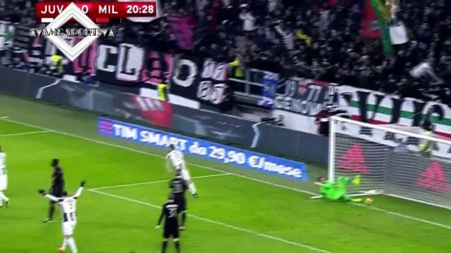 Miralem Pjanic Fantastic Kick Off Goal - Juventus 2 - 0 AC Milan 25.01.2017 (HD)