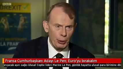 Fransa Cumhurbaşkanı Adayı Le Pen: Euro'yu bırakalım