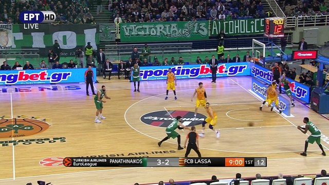 ΠΑΝΑΘΗΝΑΙΚΟΣ - ΜΠΑΡΤΣΕΛΟΝΑ EURO LEAGUE 2016-17 - 19Η ΑΓΩΝΙΣΤΙΚΗ (1ο Ημίχρονο)