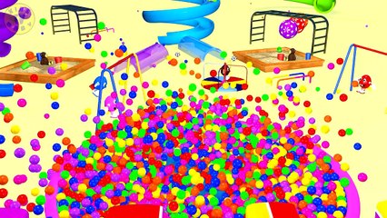 Giant 3D Slides For Children On The Mr Eggie Colorful Playground