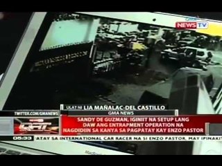 Sandy de Guzman, iginiit na setup lang daw ang entrapment operation
