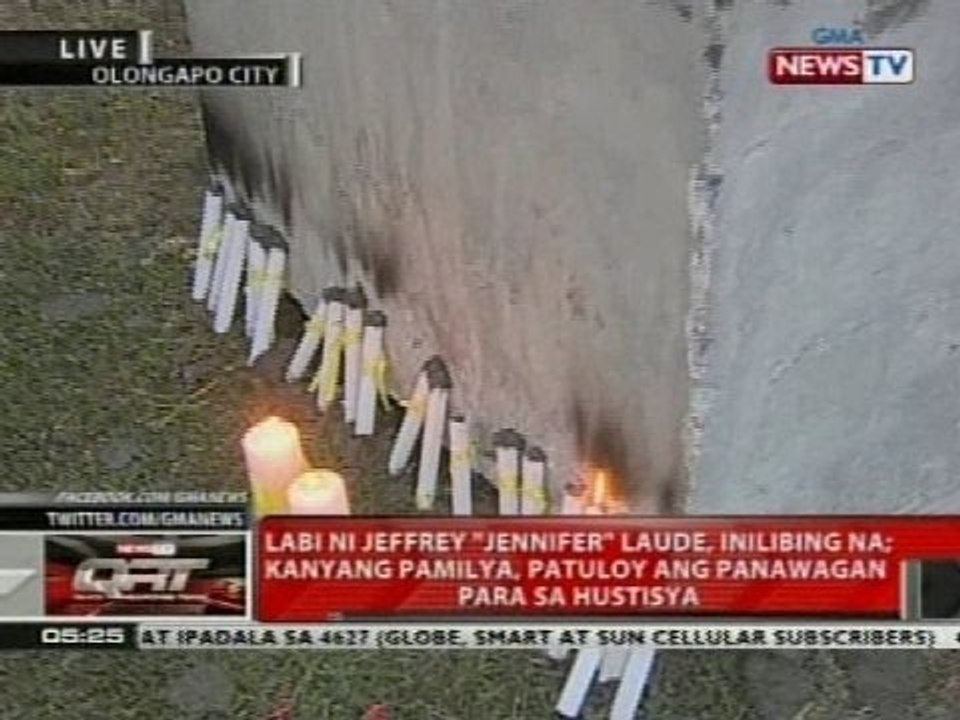 QRT: Labi ni Jeffrey 'Jennifer' Laude, inilibing na