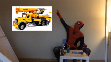 Video herunterladen: Learning Street Vehicles Names | Learning Videos with Spiderman | Learn cars & Trucks Vehicles