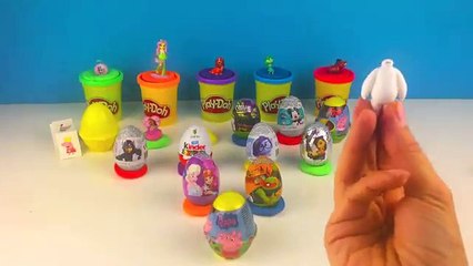 18 Surprise Eggs Olaf Frozen Inside Out Peppa Pig Cinderella Big Hero 6 Mickey Mouse Star Wars