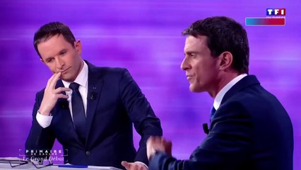 Débat Benoît Hamon - Manuel Valls : le lapsus de Valls sur Dieudonné