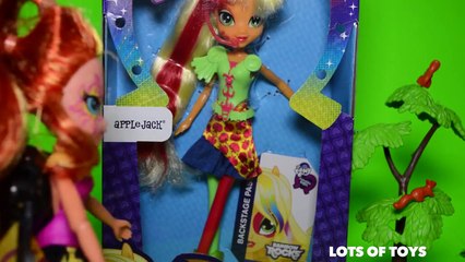 Flipping MLP Equestria Girls Applejack, Rarity, Pinkie Pie, Fluttershy Toy Review