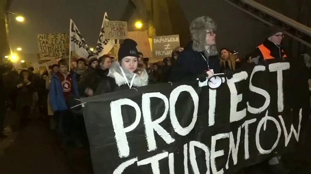 Polen: Studenten protestieren gegen die Regierung