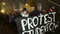 تظاهرات دانشجویان در لهستان علیه سیاست های دولت