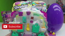 SHOPKINS TOYS SURPRISE GUMBALL MACHINE + Giant Egg Surprise Opening Toy Surprises Disney Palace Pets