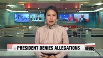 President Park dismisses rumors, suspects scandal is 'orchestrated scheme'