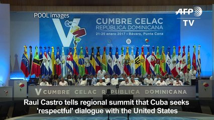 Castro says Cuba seeks 'respectful' talks with Trump govt