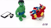 Watching Stop Motion on TV Captain America Iron Man Spiderman Hulk Movie Clips Claymation Video
