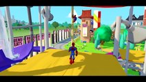 THE SPIDERMAN SQUAD in Hoverboard & McQueen Cars   Incy Wincy Spider Nursery Rhymes Children s song