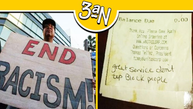 Garçonete sofre racismo com recado em conta deixado por um casal Ótimo serviço, não damos gorjetas a negros