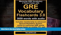 Audiobook  GRE Vocabulary Flashcards 3.0: 3859 GRE Words with Audio Vocab Vocab  For Kindle