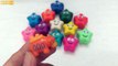Surprise Toys and Learn Colors with Colorful Play Doh Fun Star Face