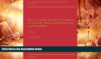 Download [PDF]  New Avenues for the Prevention of Chronic Musculoskeletal Pain: Pain Research and