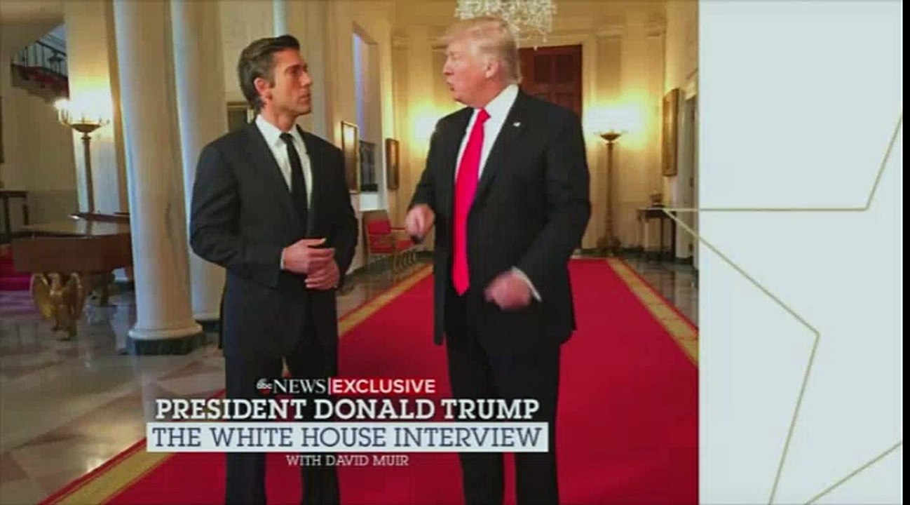 Donald Trump Talks About Obamacare and the Women's March