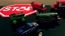 Thomas and Friends: Trains vs The Monster Trucks! Trains and Big Trucks!