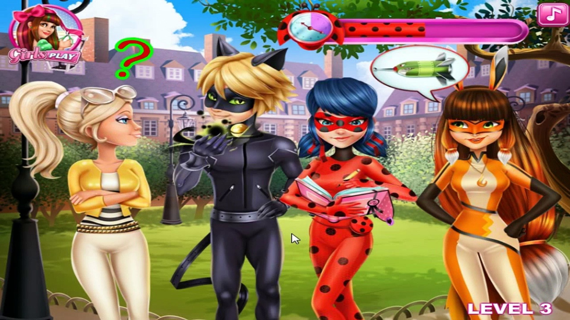 Ladybug Miraculous Kiss Ladybug and Cat Noir Kissing Game For Kids
