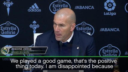 Zidane switches attention following exit