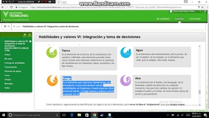 Evidencia de habilidades