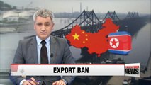 China expands export ban on N. Korea