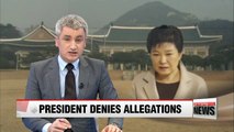 President Park dismisses rumors, suspects scandal is 'orchestrated scheme'