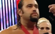 Rusev Confronts Lana and The Rock KISSES