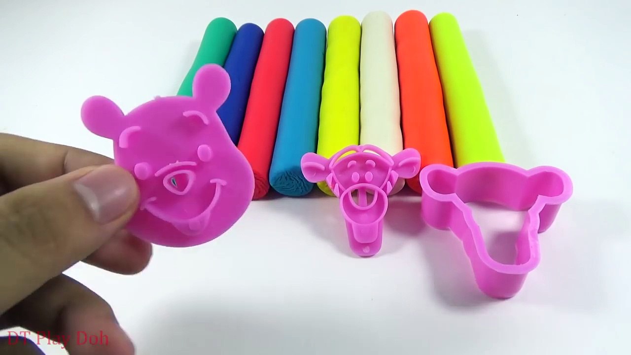 Play Dough Modelling Clay with Pooh & Tiger Molds Fun and Creative for Kids