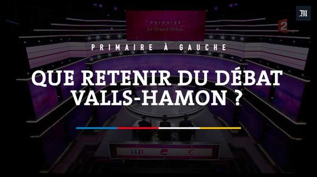 Primaire à gauche : le débat Valls-Hamon résumé en 3 minutes