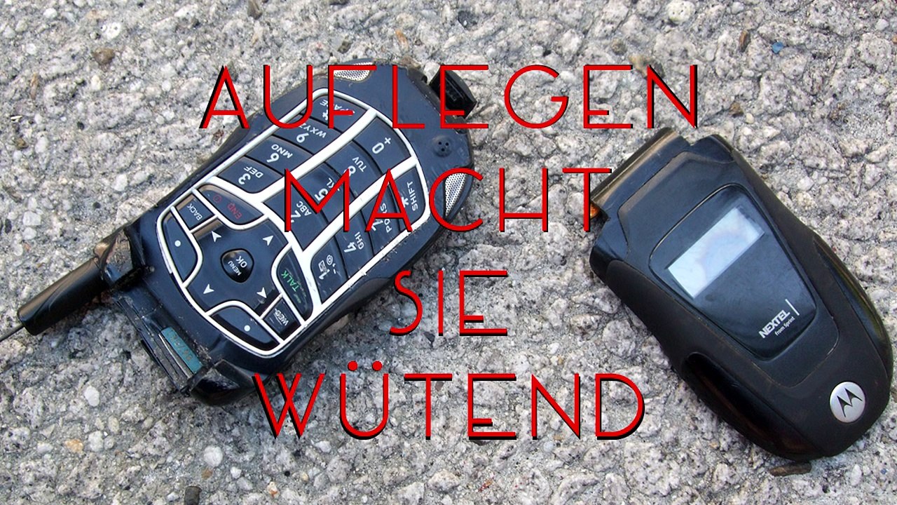 Auflegen macht sie wütend