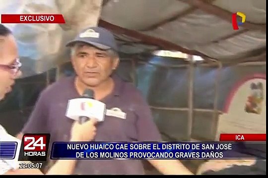 Ica: nuevo huaico cae en San José de los Molinos provocando graves daños