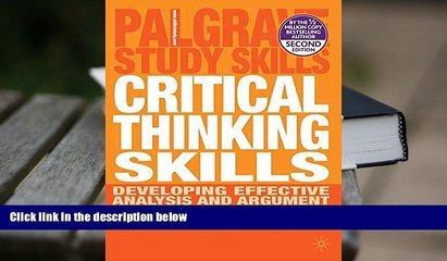 Download Video: Epub  Critical Thinking Skills: Developing Effective Analysis and Argument (Palgrave Study Skills)