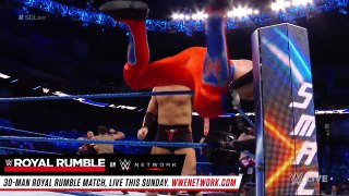 10 Man Over the Top Rope Challenge || Winner Enters Royal Rumble Match || SmackDown  Jan. 24, 2017