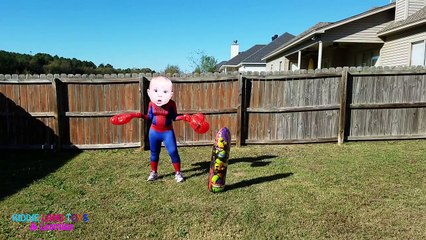 Crying Baby Superheroes in Real Life Batman and Spiderman Boxing Match