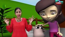 Mary Had a Little Lamb Rhyme With Actions | Action Songs For Kids | 3D Nursery Rhymes With Lyrics