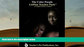 Free PDF The Color Purple LitPlan - A Novel Unit Teacher Guide With Daily Lesson Plans (LitPlans