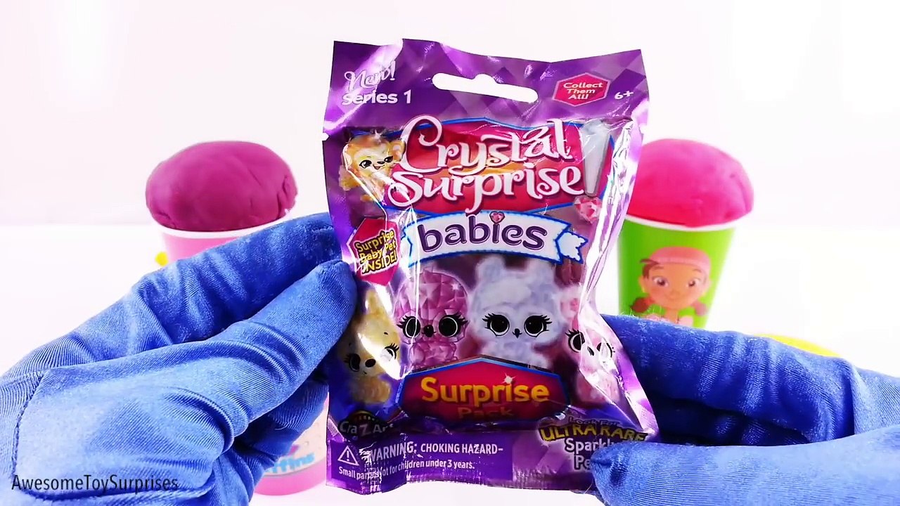 Disney Junior Play-Doh Surprise Eggs Dippin Dots Sheriff Callie Minnie Izzy Learn Colors