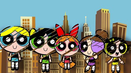 Powerpuff Girls Cartoon Finger Family Baby Song