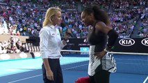 Serena Williams on court interview (SF) - Australian Open 2017