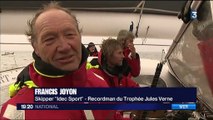 Trophée Jules Verne 2017 : Francis Joyon et son équipe accueillis en héros