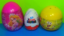 Kinder Surprise Natoons Surprise Egg SpongeBob Surprise Egg Disney Princess!