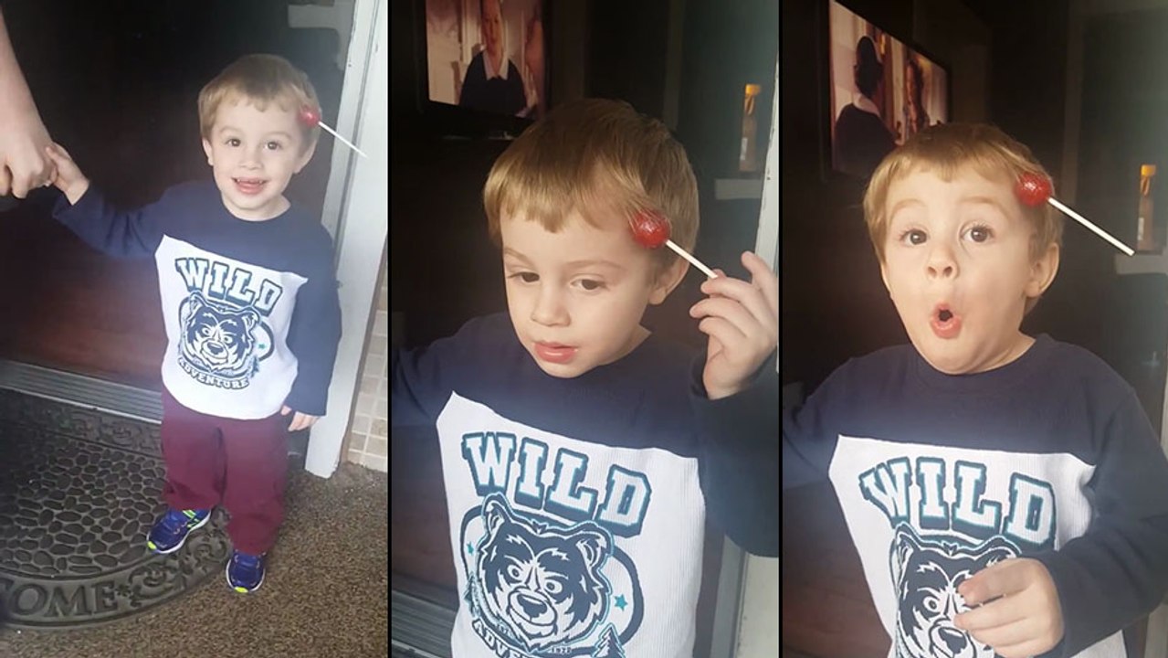 Un petit garçon fait une drôle de découverte dans ses cheveux