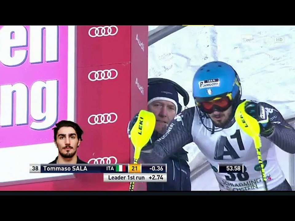 Alpine Skiing World Cup 2016-17 Men's Slalom Schladming Night Race Full 2^ Run 24.01.2017