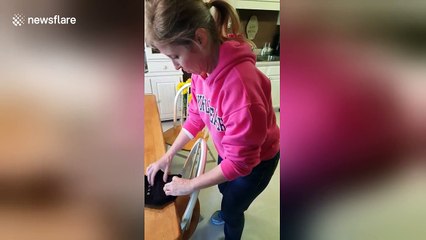 Woman reacts hilariously to finding out she's going to be a grandma