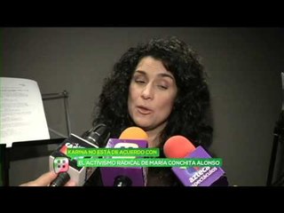 Karina no está de acuerdo con el activismo de María Conchita Alonso