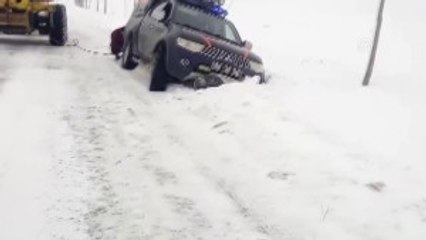 Hasta Almaya Giden Sağlık Ekibi, Karda Mahsur Kaldı