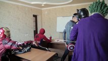 Superhero school - real life funny story - Spiderman, Joker, Ironman, Captain America, Catwoman