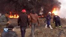 Ces puits de pétrole incendiés par Daesh font suffoquer les habitants près de Mossoul